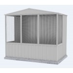 Absco Gable Roof Aviary Flat Roof 2.26m x 1.48m x 2.00m 23151GKFD